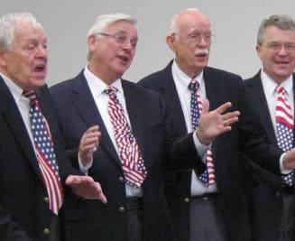 the quartet performing 