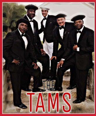 The Tams in black suits 