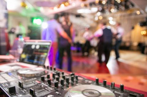 People dancing at a wedding