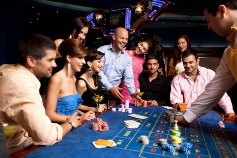 People at a casino table