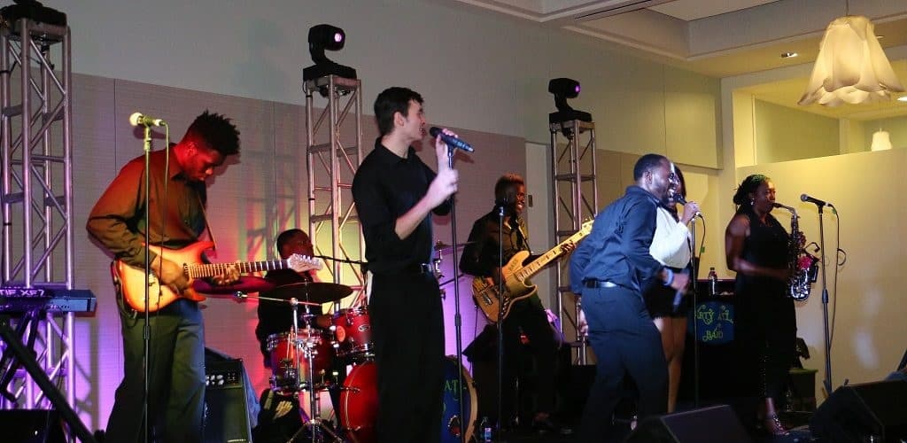 Live Atlanta Entertainment featuring a Sax / Flute Player with percussion duo